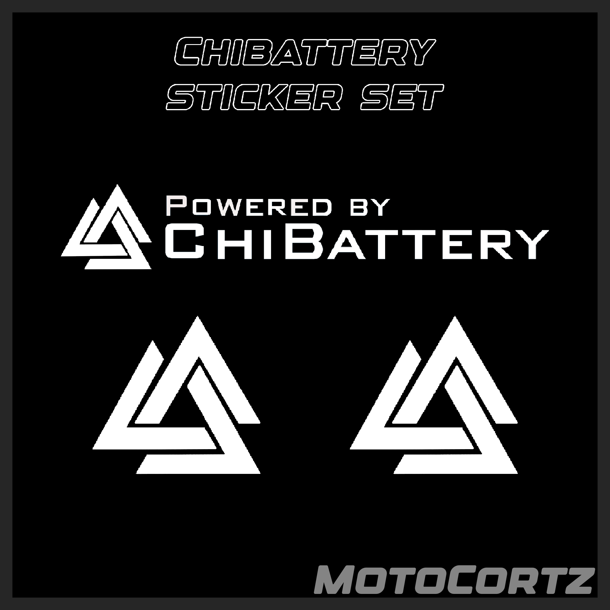 Powered By ChiBattery Sticker Set
