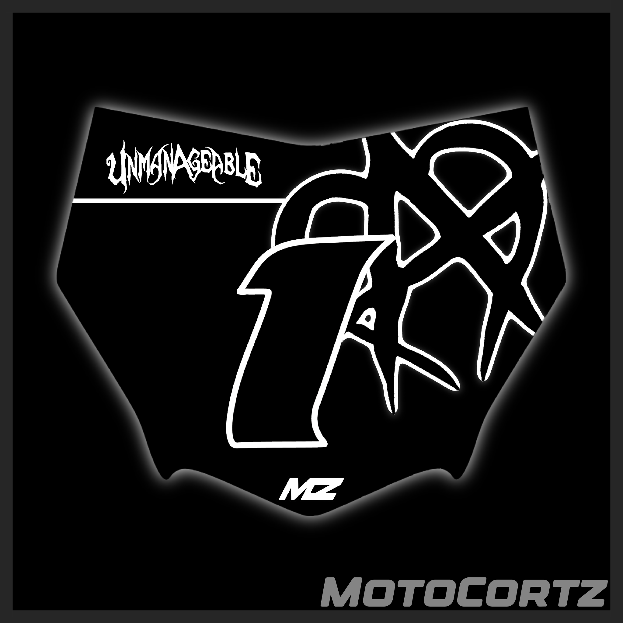 Unmanageable Decal "BRAND"