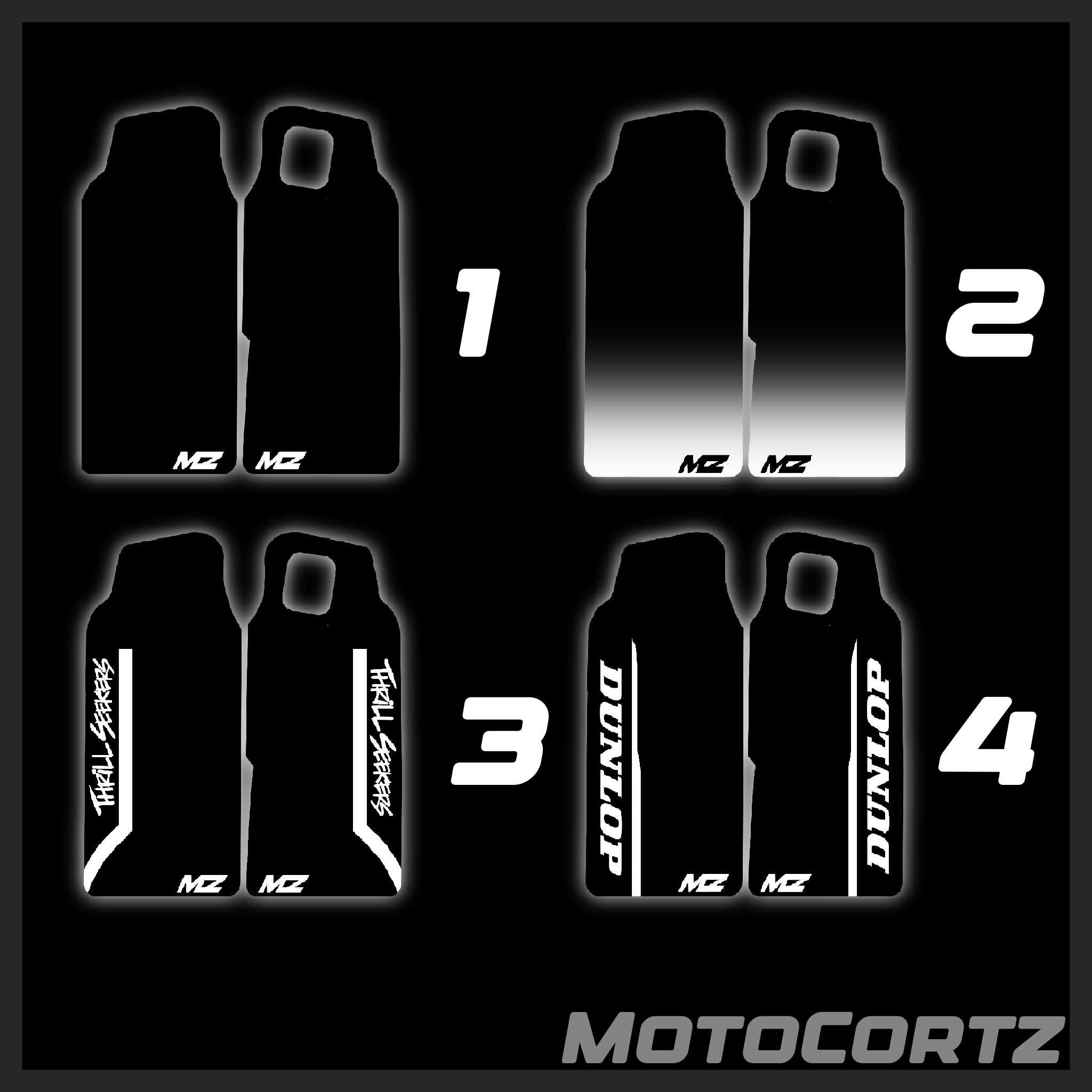 FatBoy Scrambler Fork Decals
