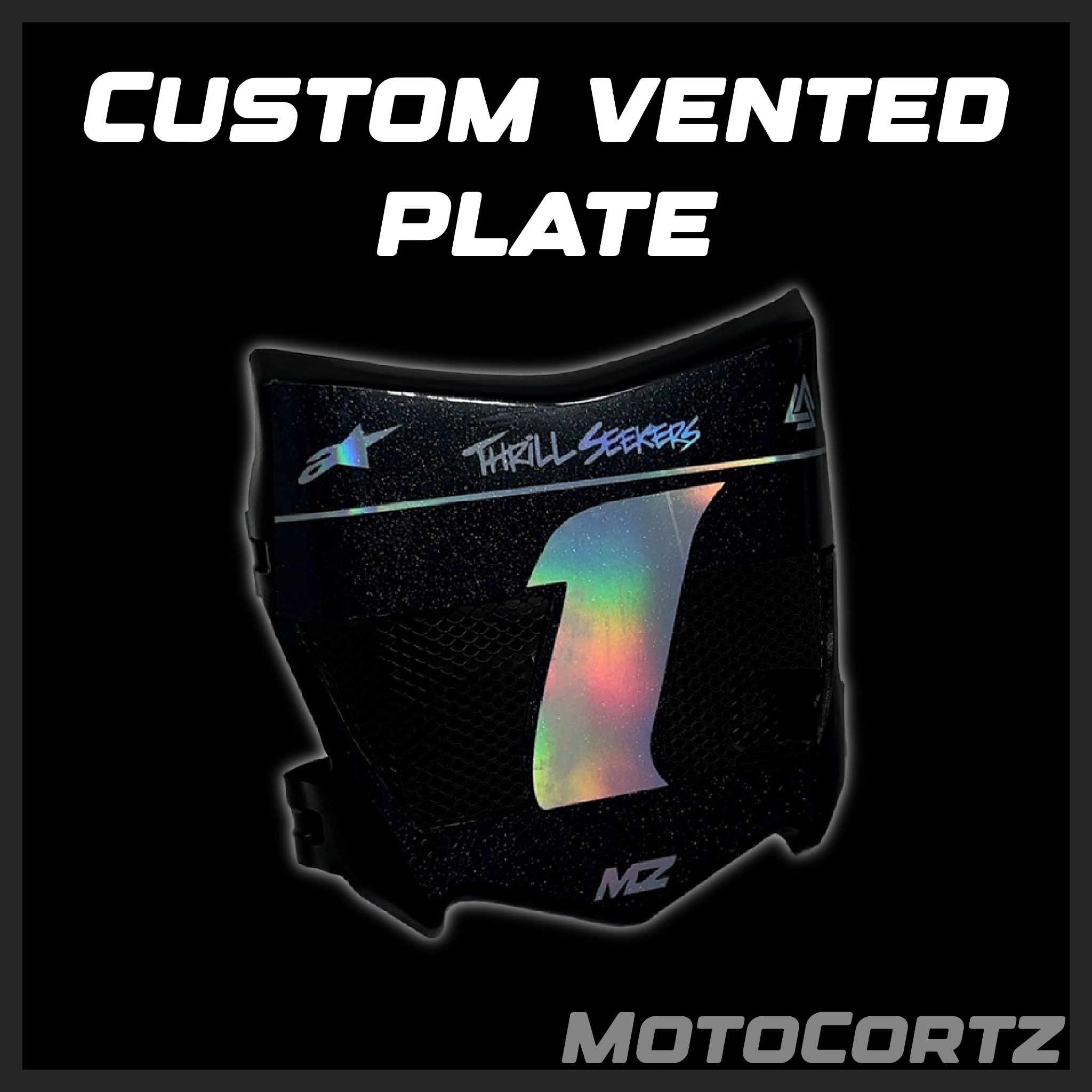 Custom Vented Motocutz Plate