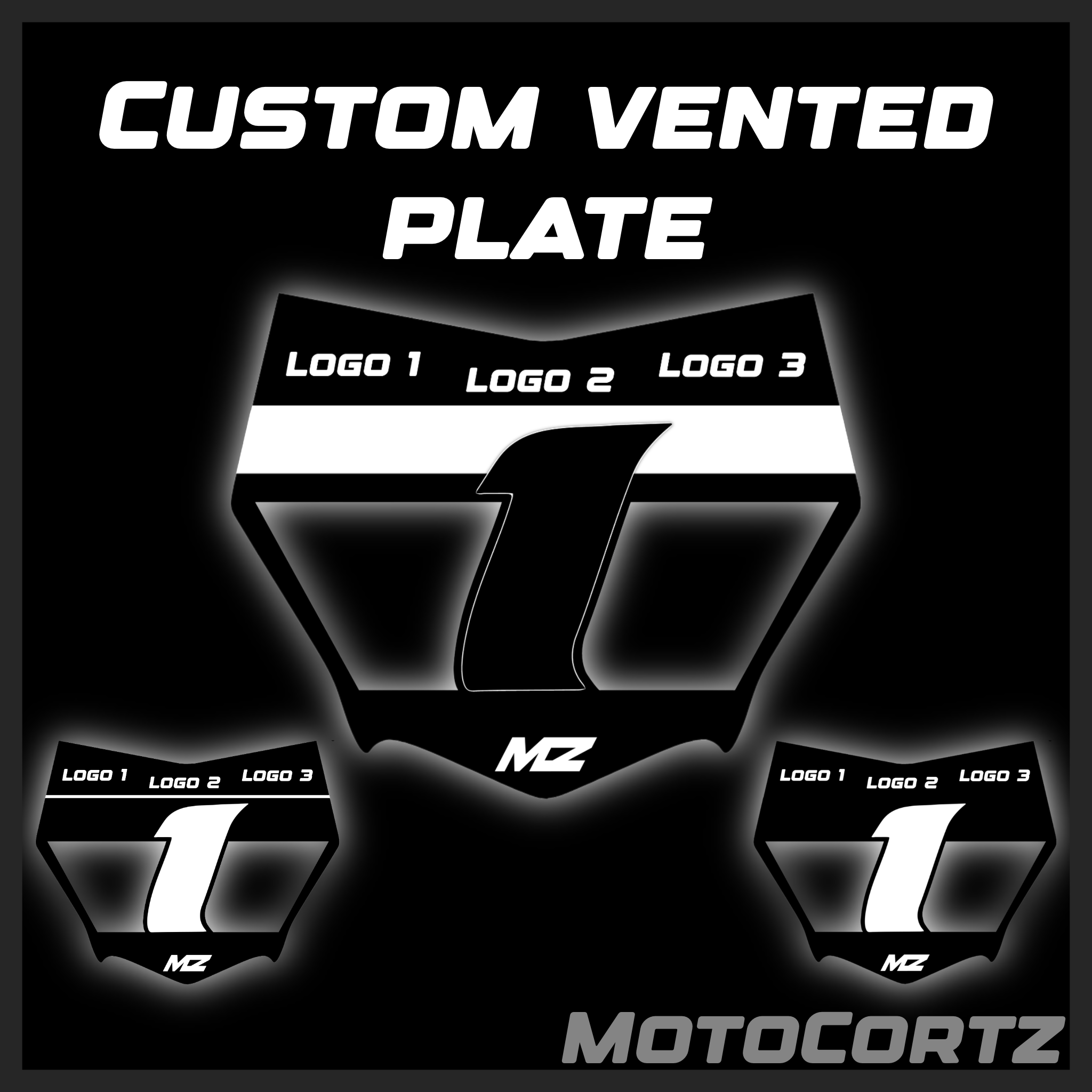 Custom Vented Motocutz Plate